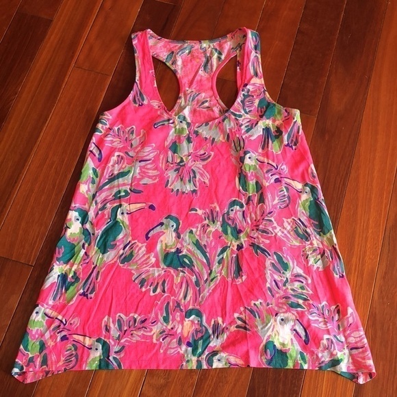 🌸 Lilly Pulitzer Monterey Tank Top Pink Sz XXS - Picture 1 of 9